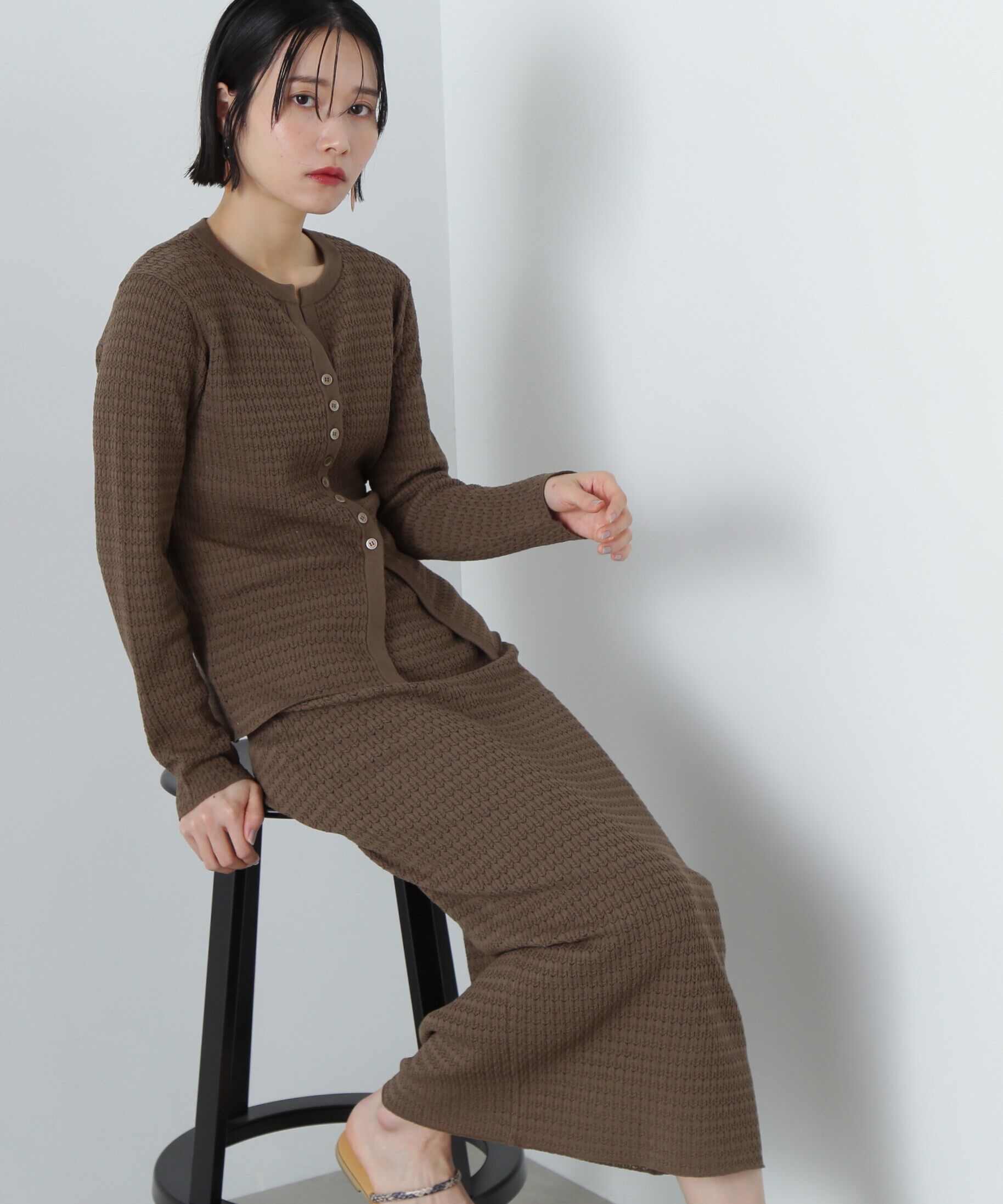  「柄編みニットセットアップ」|ワンピース|