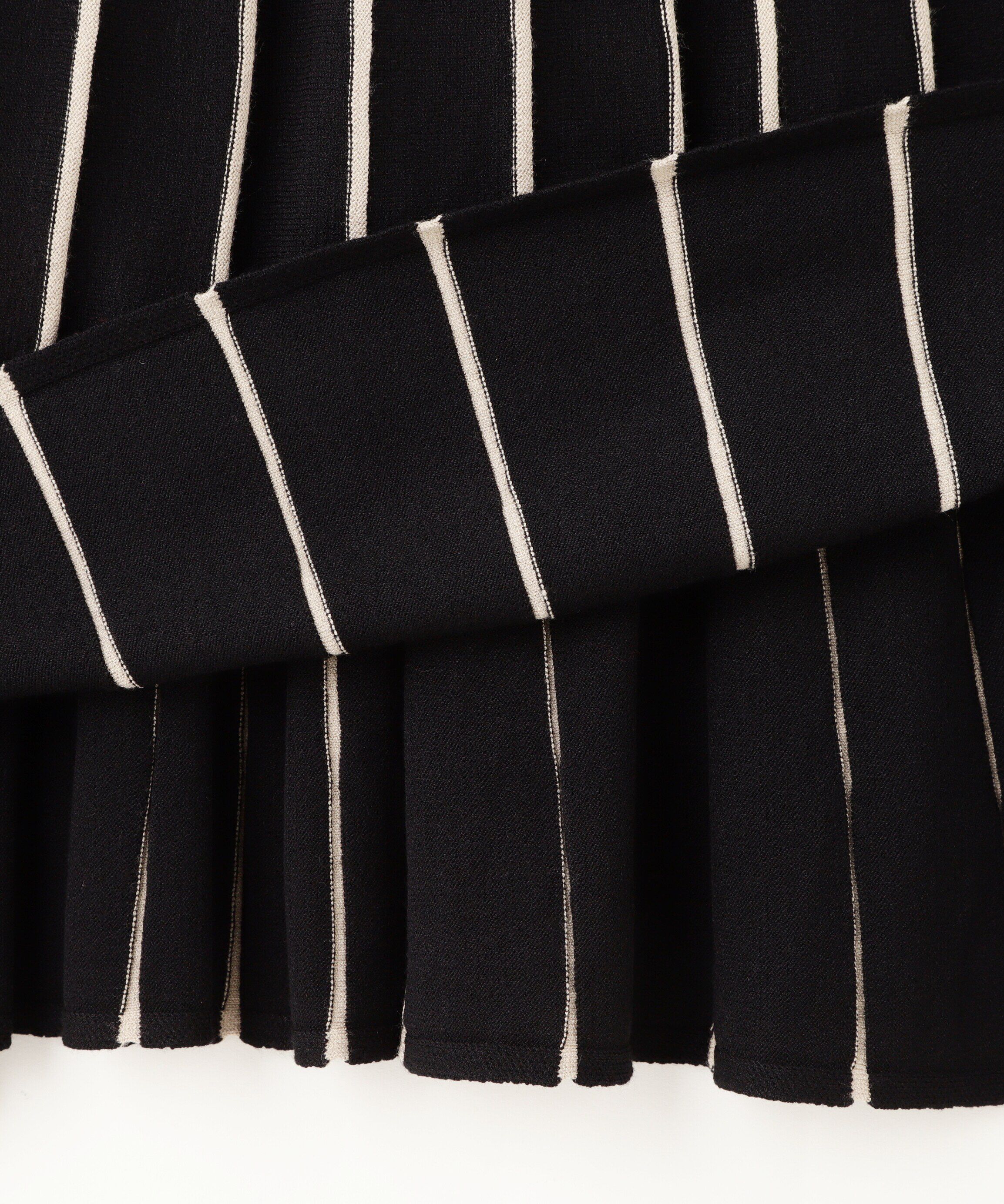  「ビスチェ切替バイカラーニットワンピース」|ワンピース|