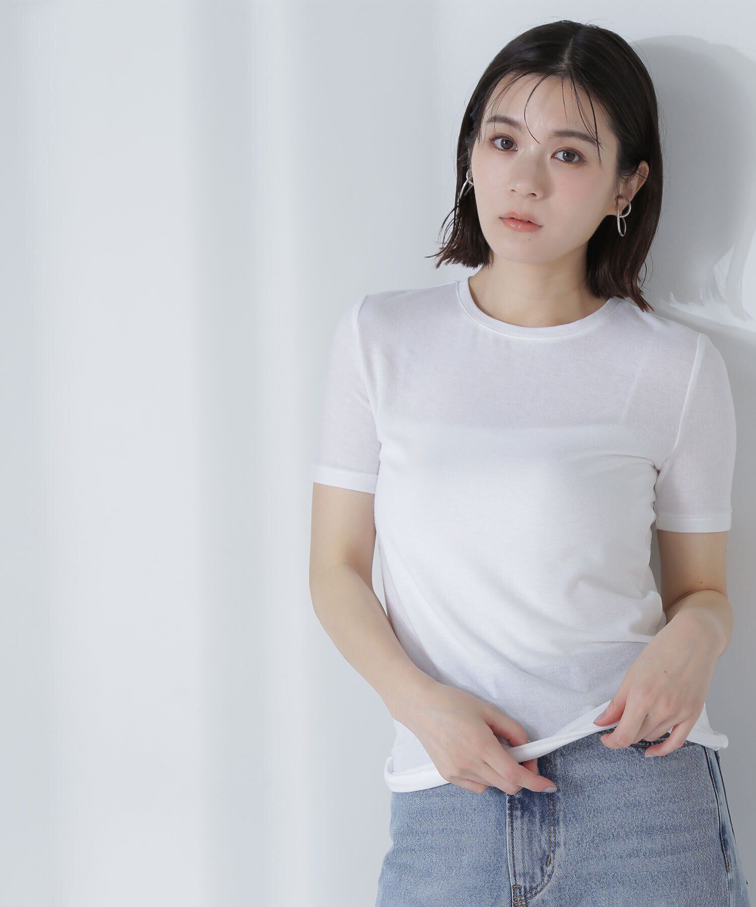  「シアーストレッチTシャツ」|Tシャツ・カットソー|