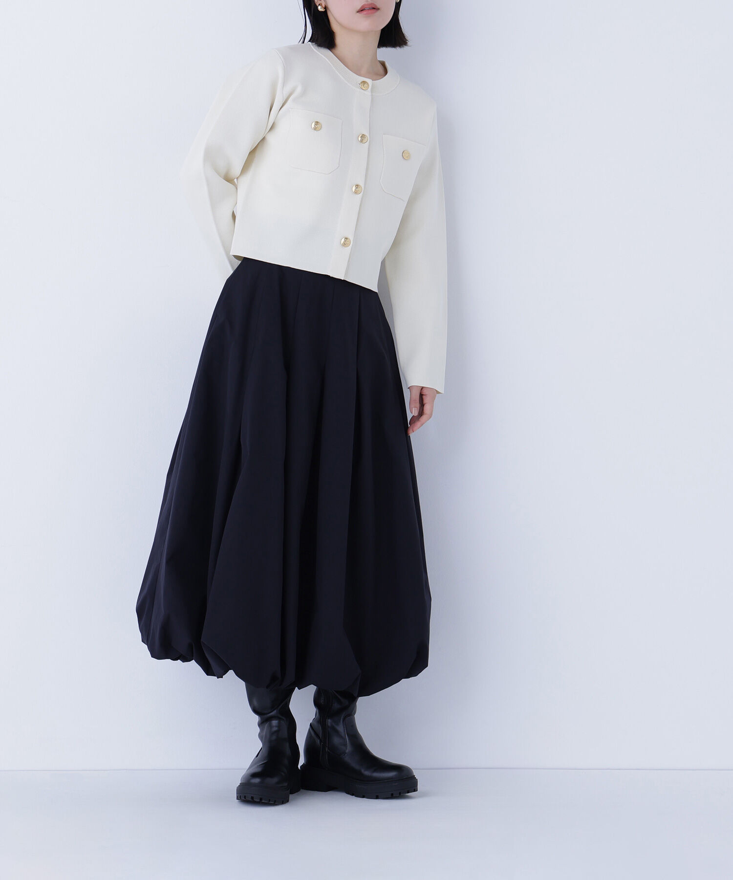  「タックバルーンスカート」|スカート|