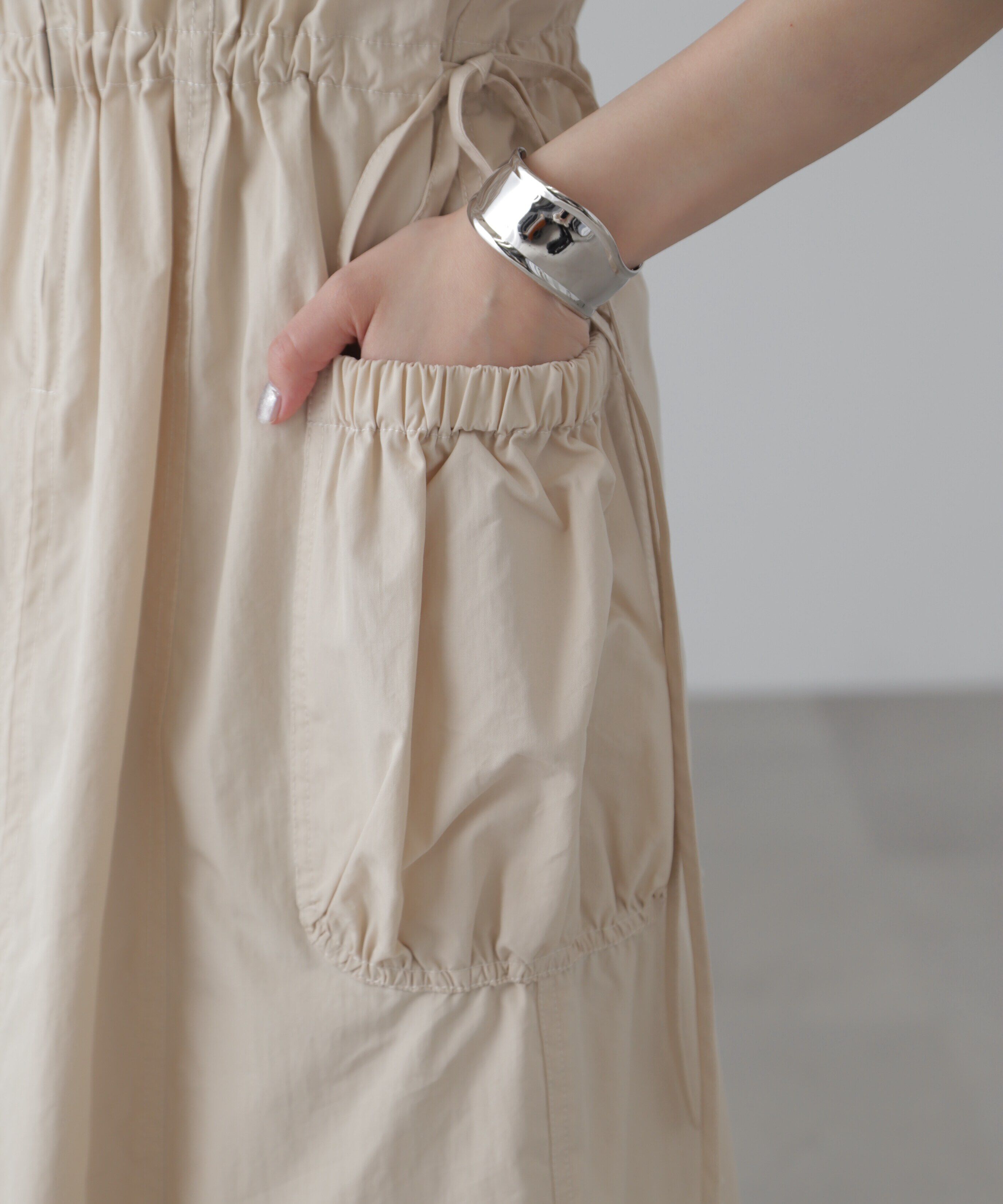  「フロントジップジャンパースカート」|ワンピース|