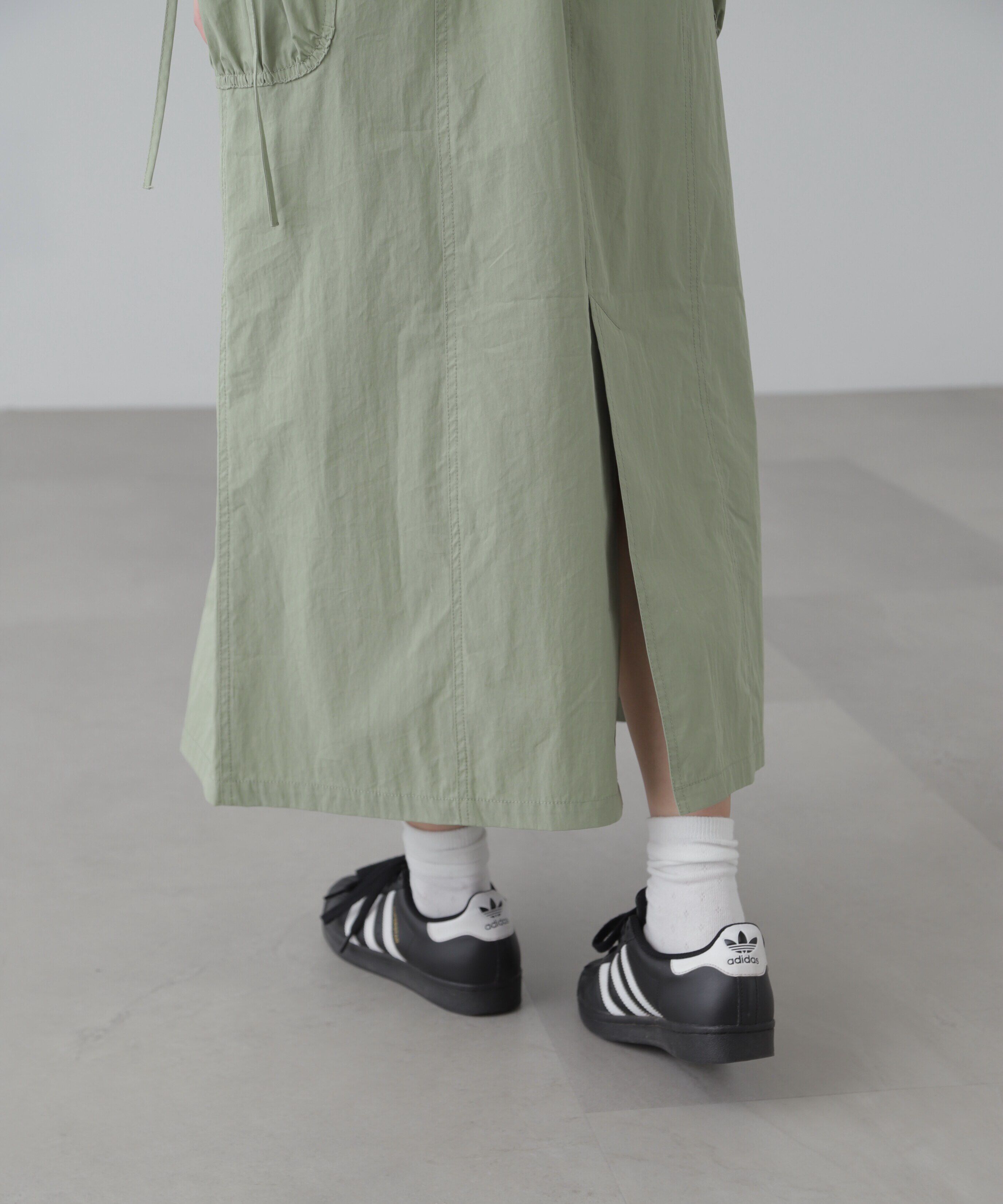  「フロントジップジャンパースカート」|ワンピース|