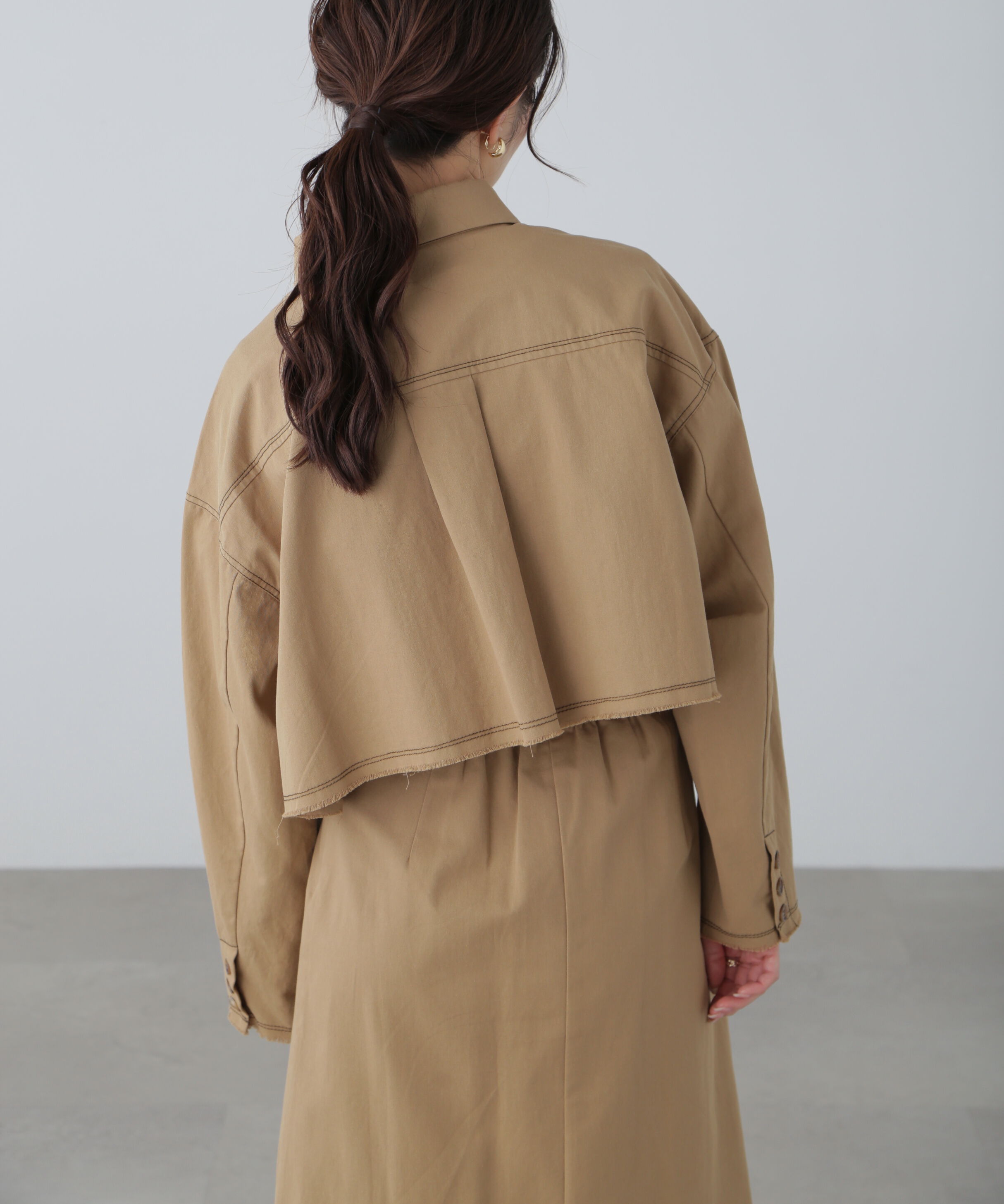  「〈セットアップ対応〉クロップドフリンジブルゾン」|ブルゾン・スタジャン|