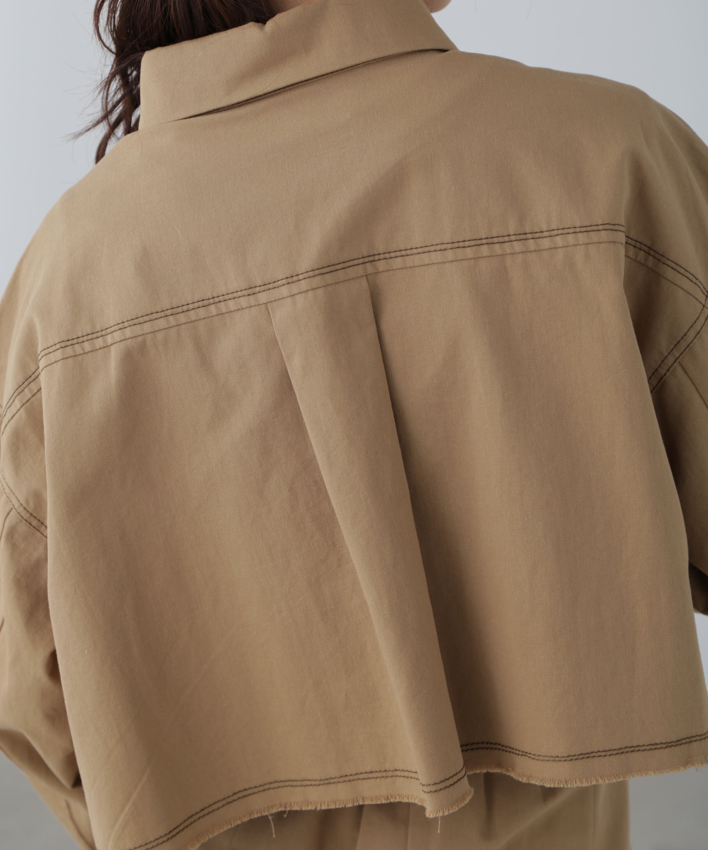  「〈セットアップ対応〉クロップドフリンジブルゾン」|ブルゾン・スタジャン|