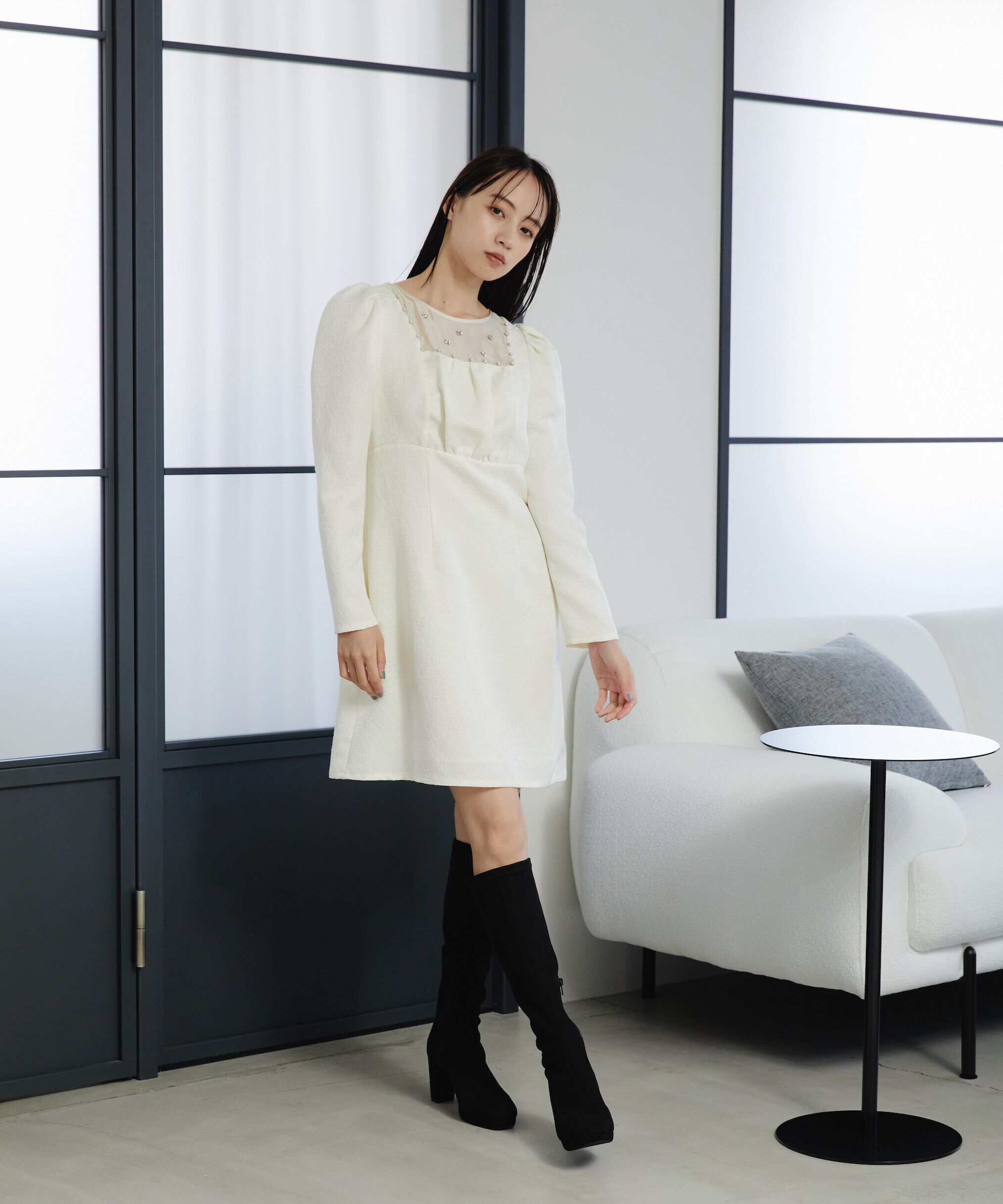  「ビジューミニワンピース」|ワンピース|