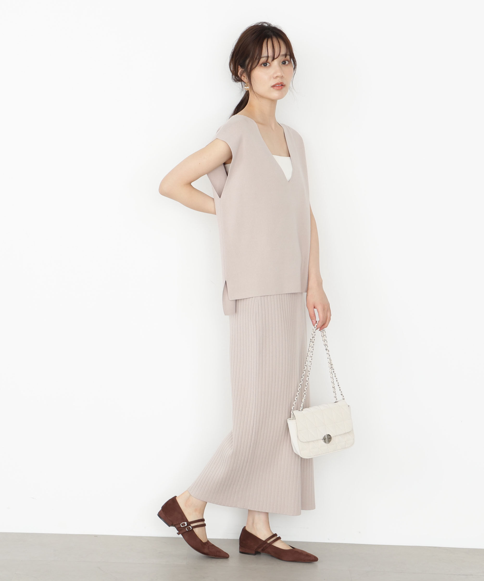 PROPORTION BODY DRESSING「ナローニットSETUP」|ワンピース|