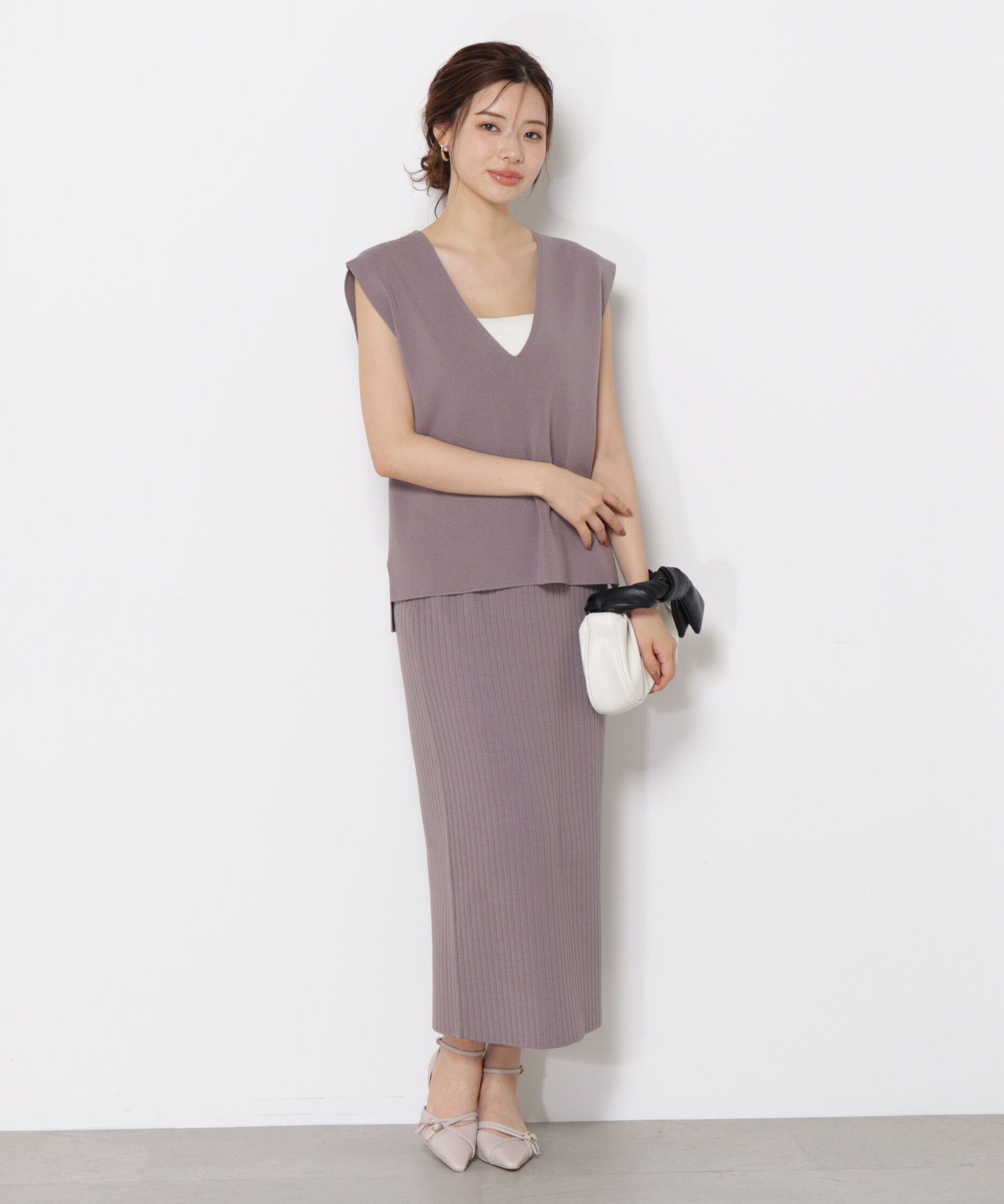 PROPORTION BODY DRESSING「ナローニットSETUP」|ワンピース|