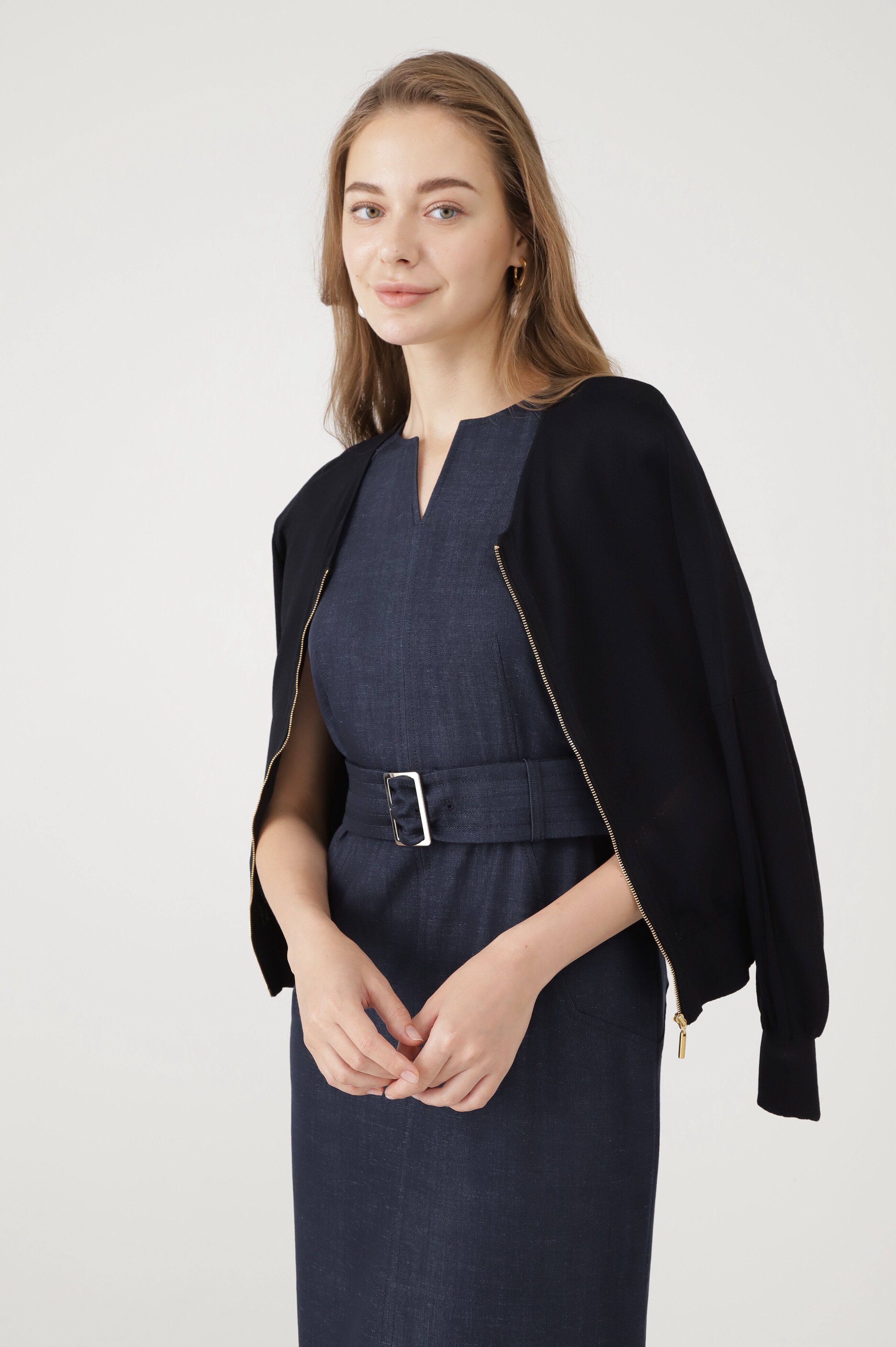  「ジップアップシアーニットブルゾン」|その他|