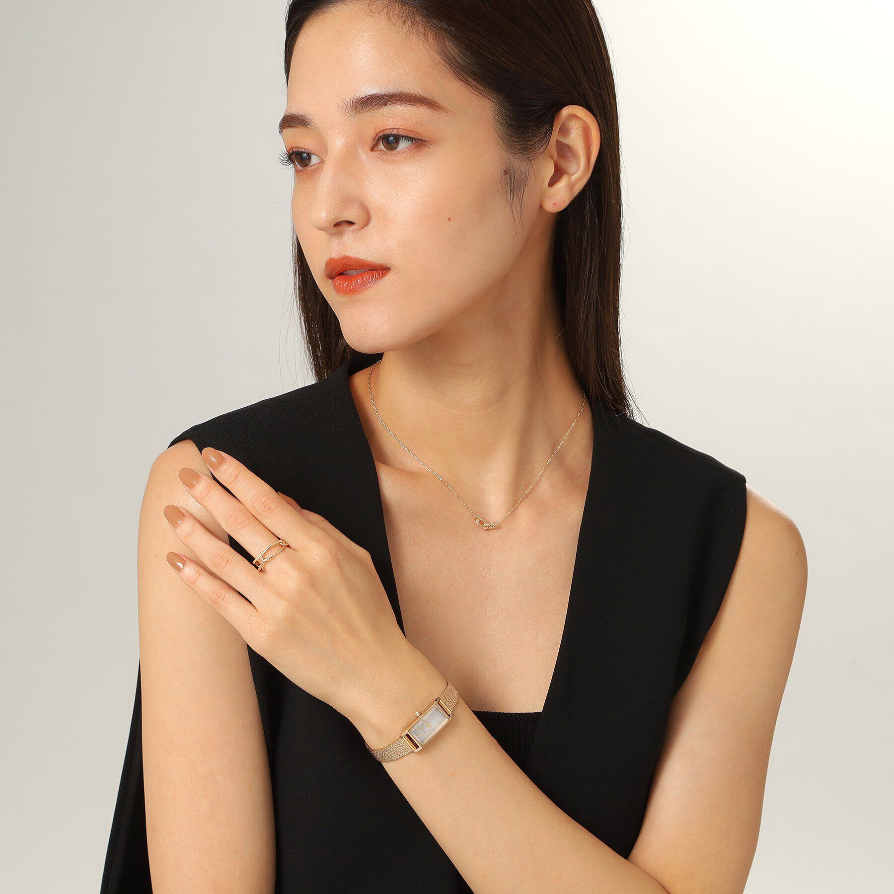 COCOSHNIK「K10ダイヤモンド ロープPCチェーン リング」|リング|