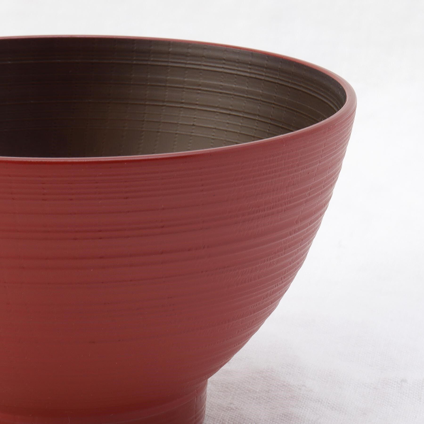 212 KITCHEN STORE「汁椀 刷毛筋 赤内木目」|食器・キッチングッズ|