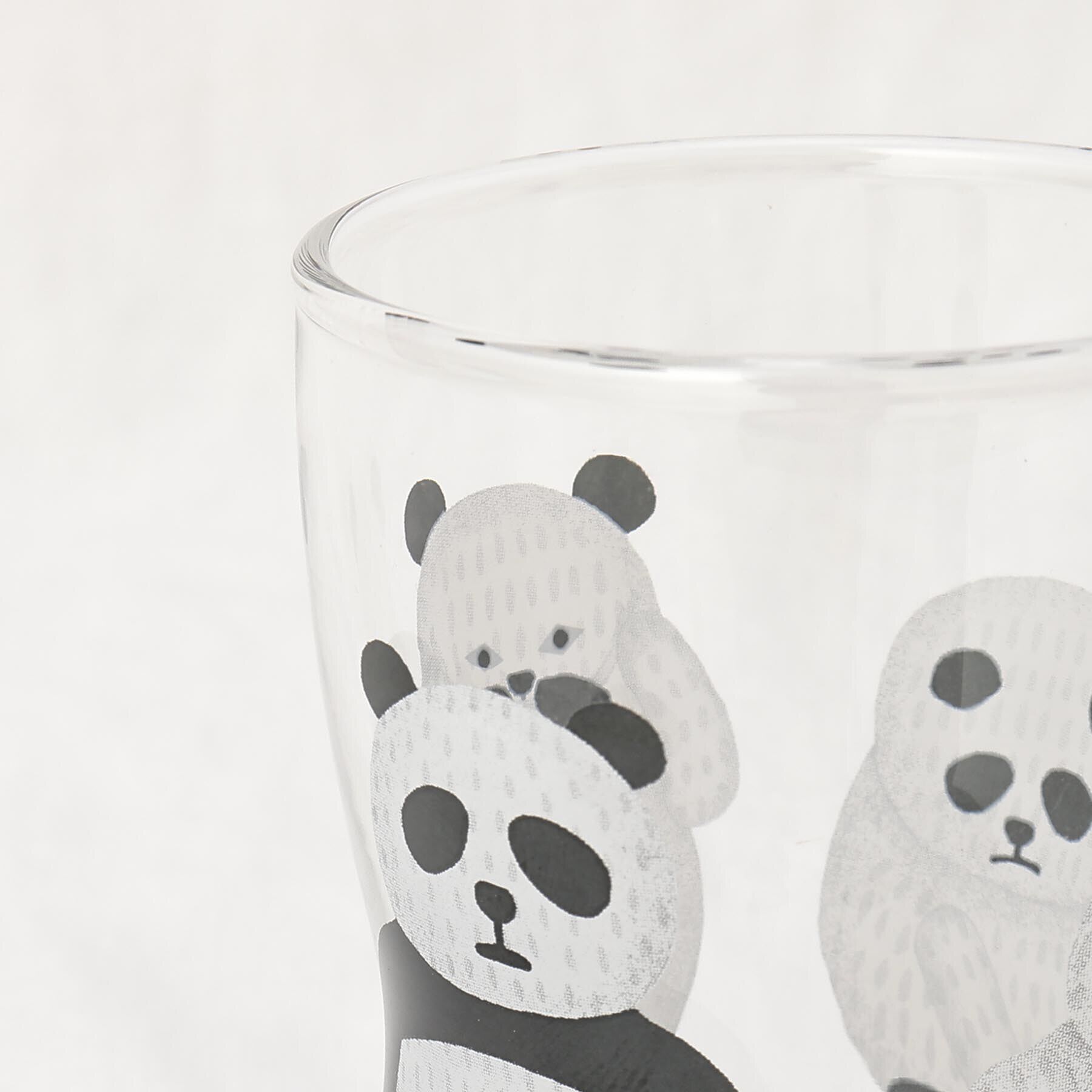 212 KITCHEN STORE「つよいこグラスS＆Mセットパンダ銭湯」|グラス・マグカップ|