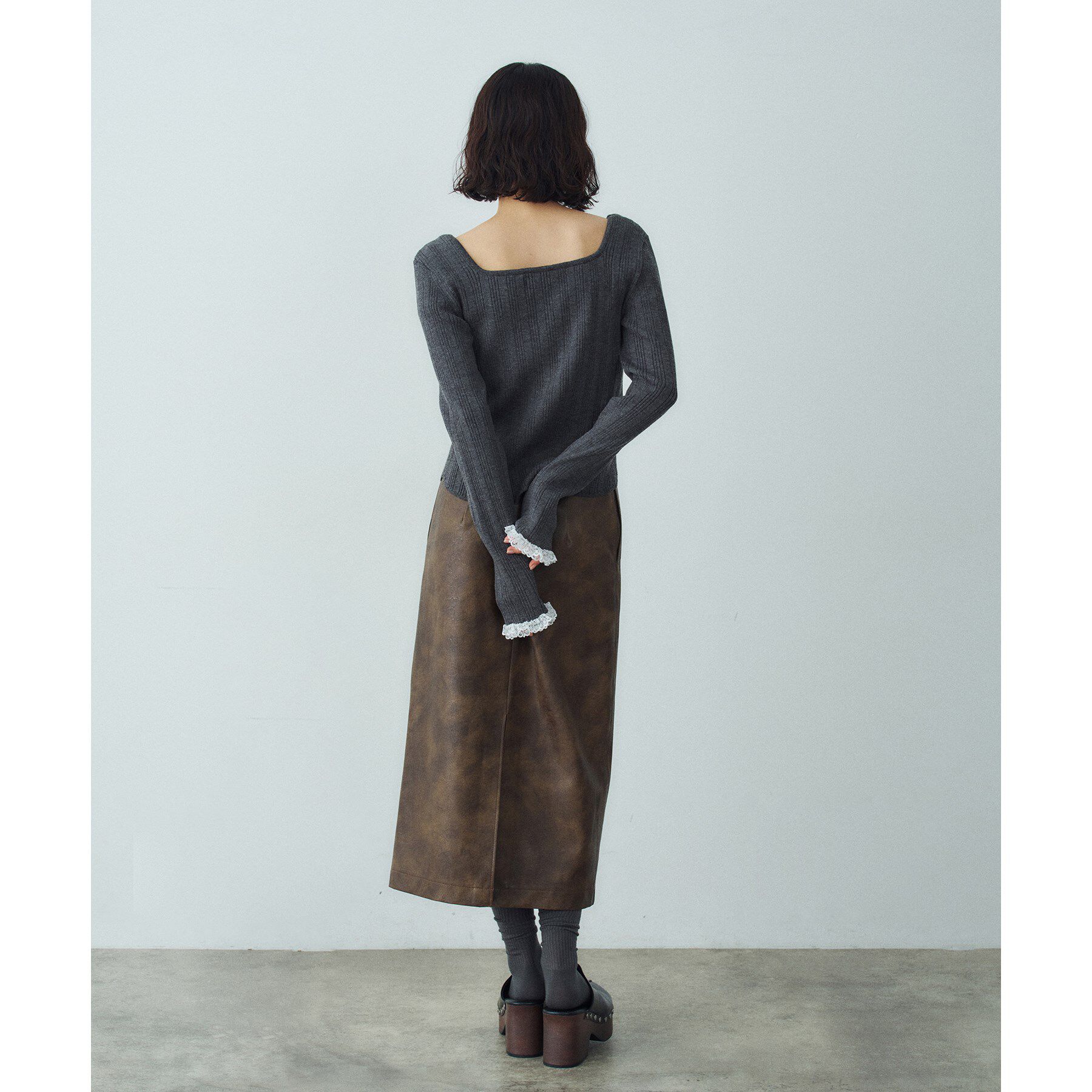 CODE A「lace frill cardigan」|カーディガン|