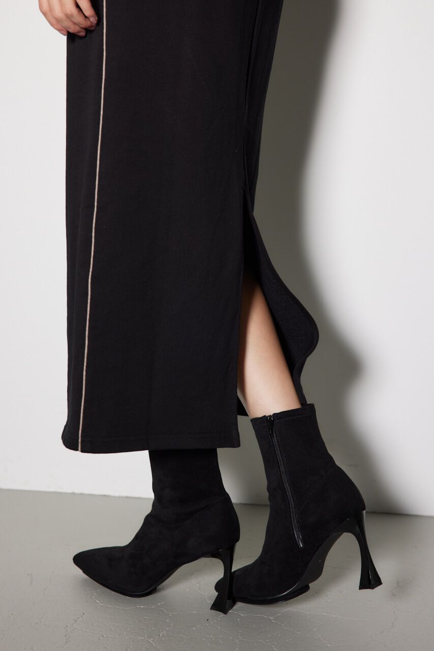 rienda「ハーフジップトラックスウェットタイトワンピース」|ワンピース|