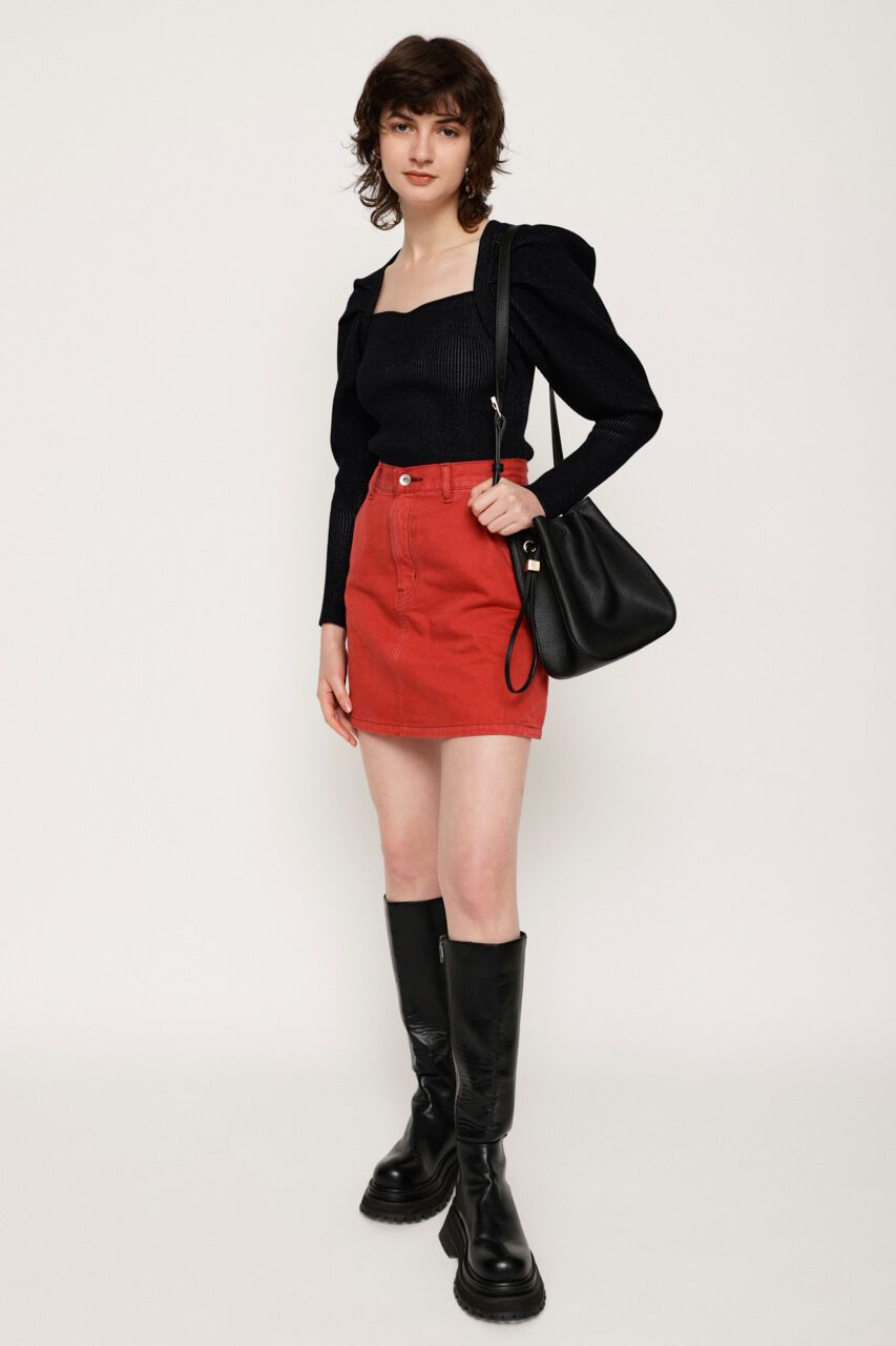 SLY「TUCK PUFF SQUARE HG トップス」|ニット・セーター|