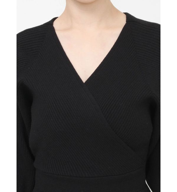 RESEXXY「カシュクールニットタイトワンピース」|ワンピース|