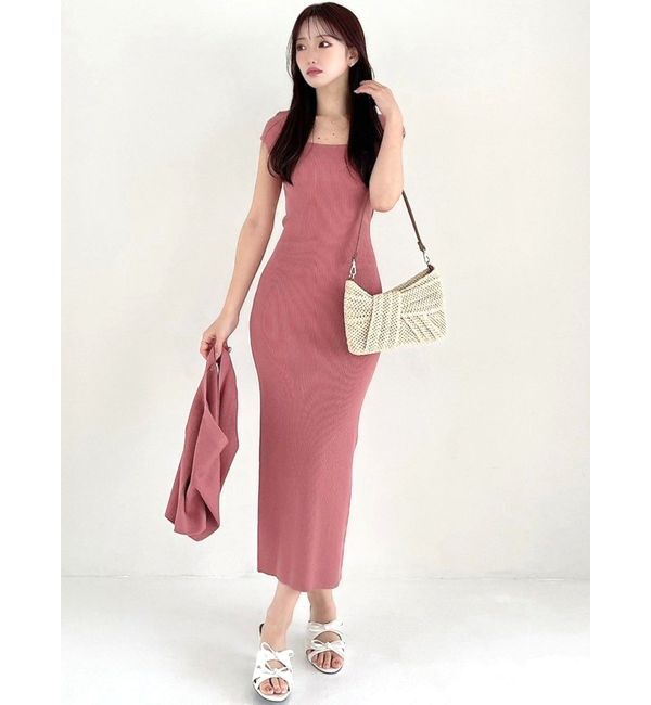 RESEXXY「バックオープンニットワンピース【セットアップ着用可能】」|ワンピース|