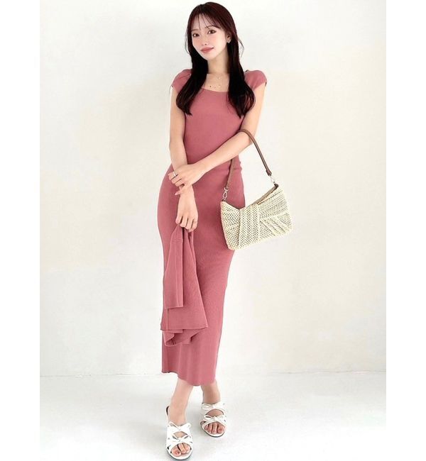 RESEXXY「バックオープンニットワンピース【セットアップ着用可能】」|ワンピース|