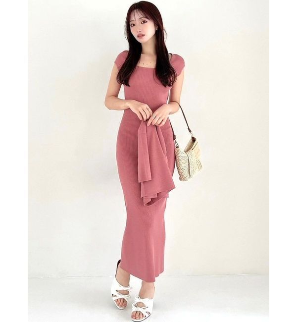 RESEXXY「バックオープンニットワンピース【セットアップ着用可能】」|ワンピース|