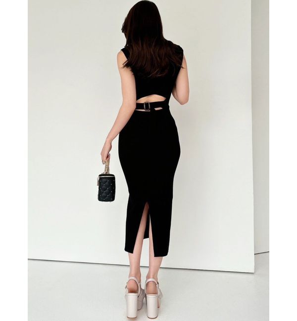 RESEXXY「バックオープンニットワンピース【セットアップ着用可能】」|ワンピース|