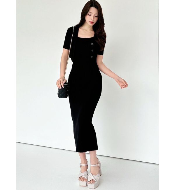 RESEXXY「バックオープンニットワンピース【セットアップ着用可能】」|ワンピース|