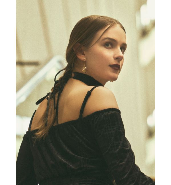 RESEXXY「チョーカーベロアナローワンピース」|ワンピース|