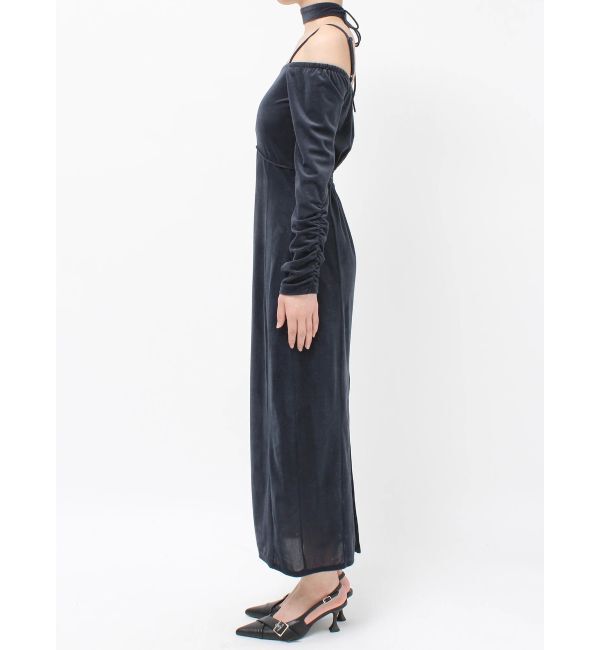 RESEXXY「チョーカーベロアナローワンピース」|ワンピース|