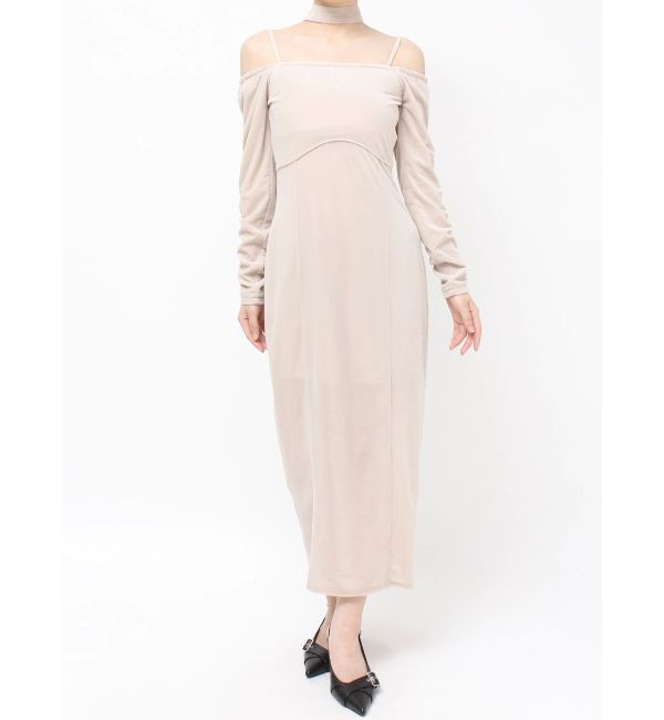 RESEXXY「チョーカーベロアナローワンピース」|ワンピース|