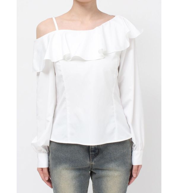 RESEXXY「アシンメトリーラッフルブラウス」|シャツ・ブラウス|