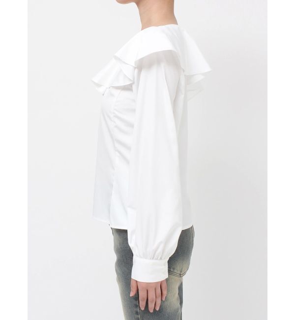 RESEXXY「アシンメトリーラッフルブラウス」|シャツ・ブラウス|