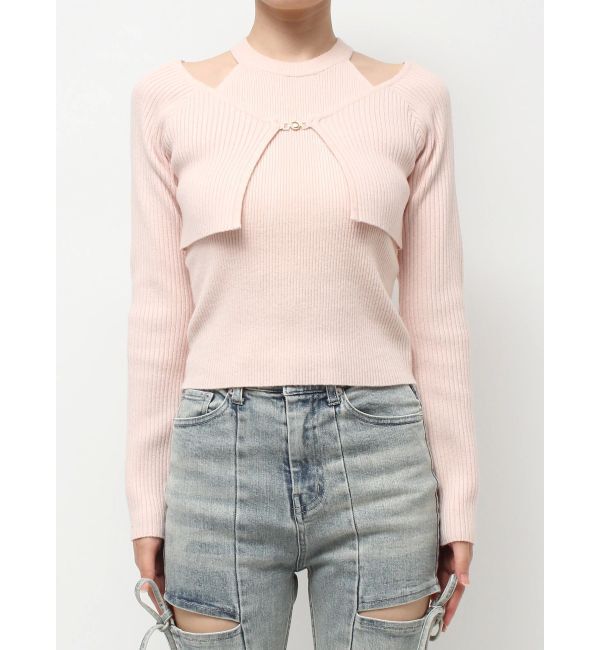 RESEXXY「レイヤードニットトップス」|ニット・セーター|