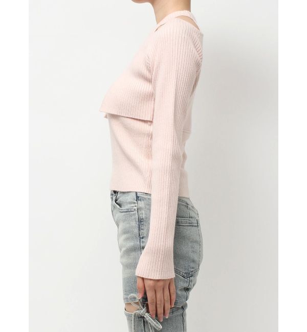 RESEXXY「レイヤードニットトップス」|ニット・セーター|