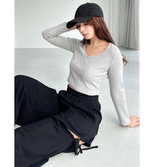 RESEXXY「UネックロングTシャツ」|Tシャツ・カットソー|