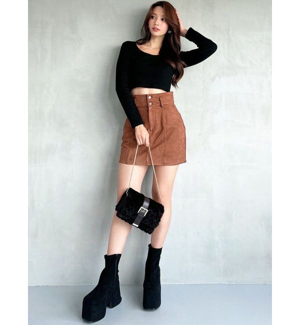 RESEXXY「UネックロングTシャツ」|Tシャツ・カットソー|