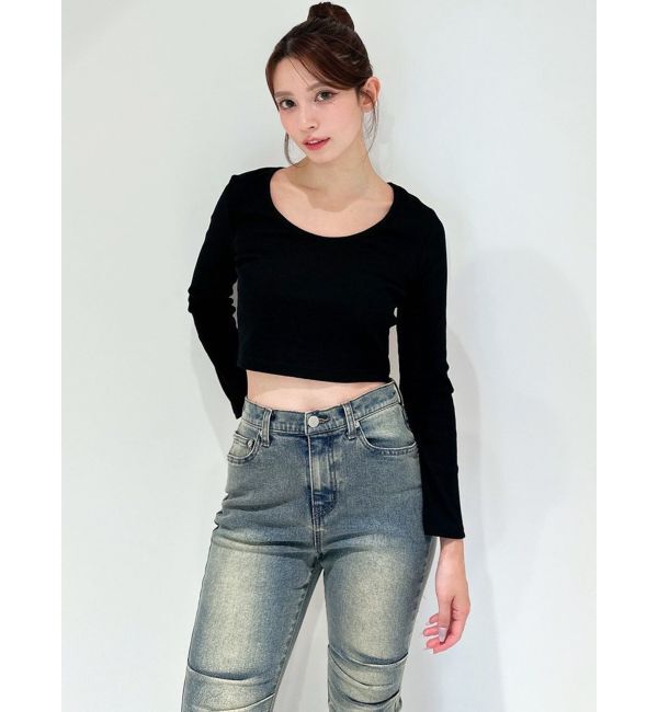 RESEXXY「UネックロングTシャツ」|Tシャツ・カットソー|