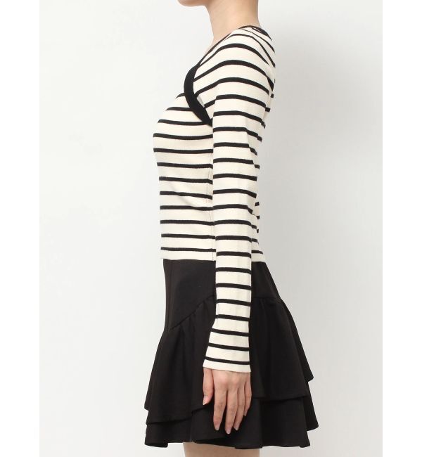 RESEXXY「ハートネックラグランニットトップス」|ニット・セーター|