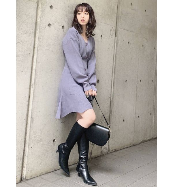 dazzlin「マーメイドニットVネックワンピース」|ワンピース|