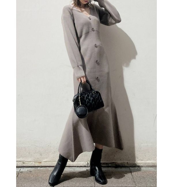 dazzlin「マーメイドニットVネックワンピース」|ワンピース|