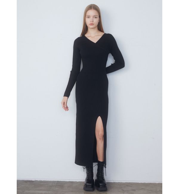 EMODA「カシュクールリブスリットワンピース」|ワンピース|