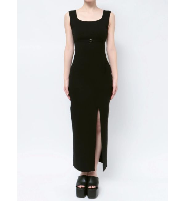 EMODA「ベルトマークリブスリットワンピース」|ワンピース|