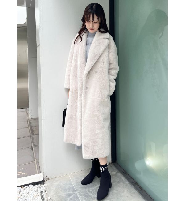 MERCURYDUO「フェイクファーロングコート」|その他|