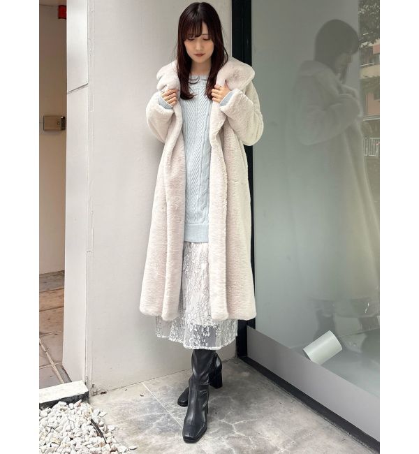 MERCURYDUO「フェイクファーロングコート」|その他|