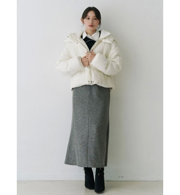 MERCURYDUO「ウエストレイヤードナロースカート」|スカート|