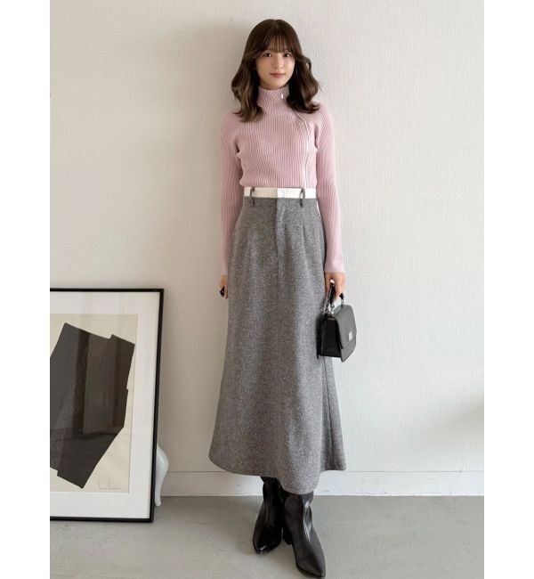 MERCURYDUO「ウエストレイヤードナロースカート」|スカート|