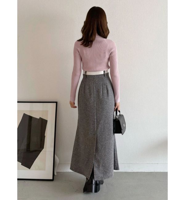 MERCURYDUO「ウエストレイヤードナロースカート」|スカート|