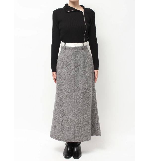 MERCURYDUO「ウエストレイヤードナロースカート」|スカート|