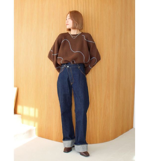 Ungrid「テープデザインルーズニット」|ニット・セーター|
