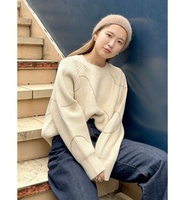 Ungrid「テープデザインルーズニット」|ニット・セーター|