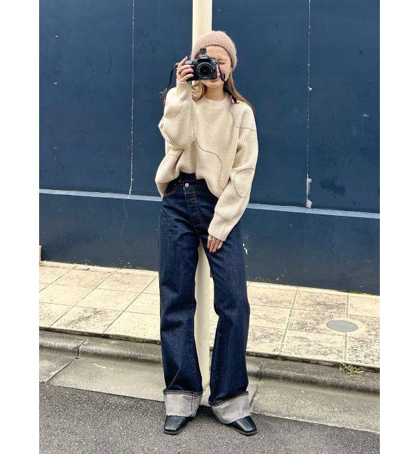 Ungrid「テープデザインルーズニット」|ニット・セーター|