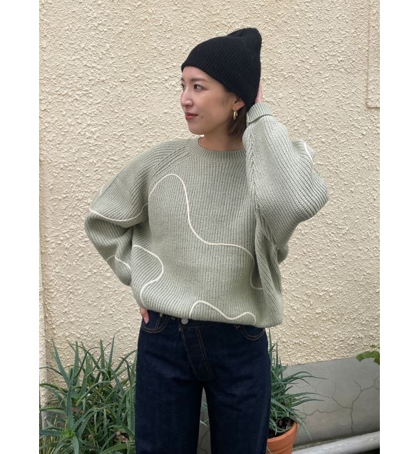 Ungrid「テープデザインルーズニット」|ニット・セーター|