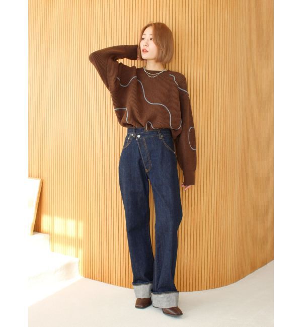 Ungrid「テープデザインルーズニット」|ニット・セーター|